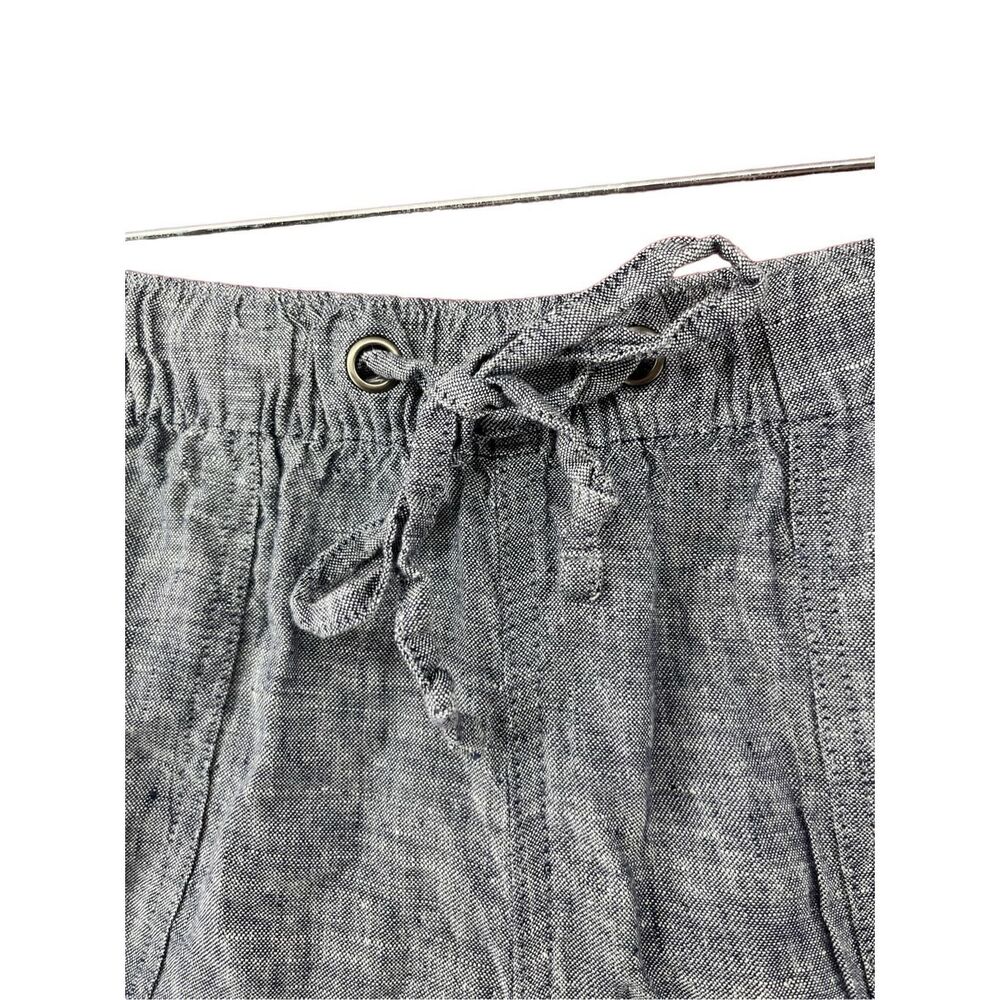 C&C California Women's Linen Drawstring Shorts Blue Large - Picture 6 of 9